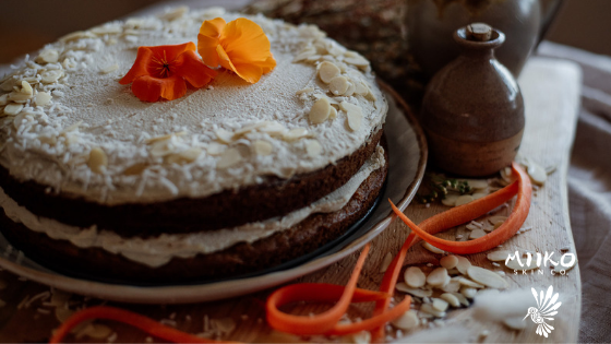 Gluten-Free Carrot Cake with Cashew Cream Frosting