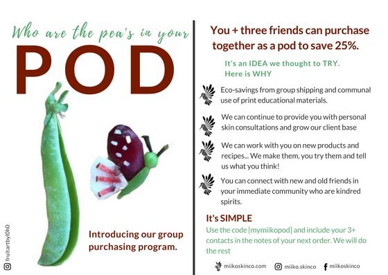 Miiko PODs - Our Group Ordering Program!